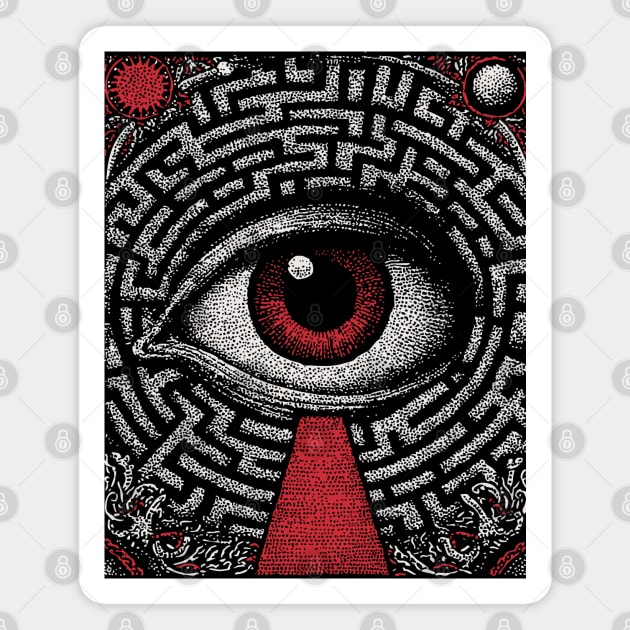Surreal Eye - The Path of Introspection Magnet by TuncGK